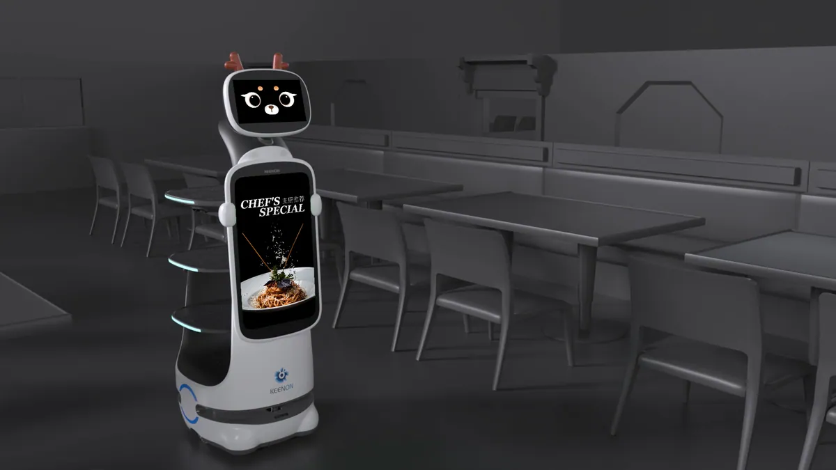 T10 z akcesorium jelonka na wizualizacji mapy restauracji
